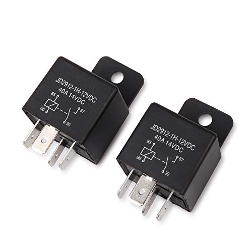Product Cover Ehdis Car Relay 4 Pin 12v 40amp Spst Model No.: JD2912-1H-12VDC 40A 14VDC, Auto Switches & Starters, 2 Pack