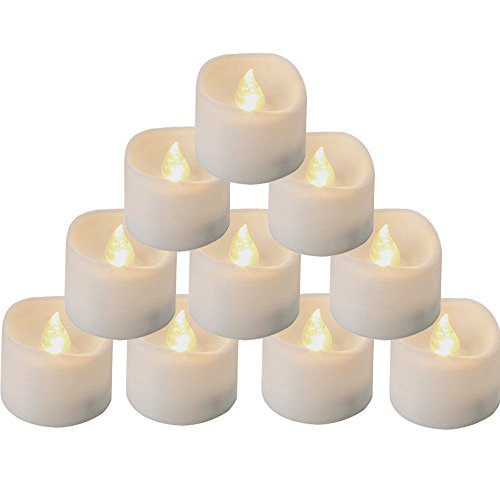 Product Cover Homemory Battery Tea Lights with Timer, 6 Hours on and 18 Hours Off in 24 Hours Cycle Automatically, Pack of 12 Timing LED Candle Lights in Warm White