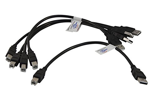 Product Cover 5 Pack of Your Cable Store Black 1 Foot USB 2.0 Male A to Male B Printer/Scanner Cables