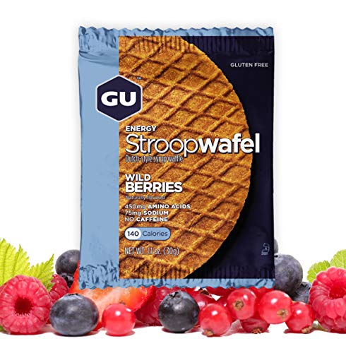 Product Cover GU Energy Stroopwafel Sports Nutrition Waffle, Gluten Free Wild Berry, 16-Count
