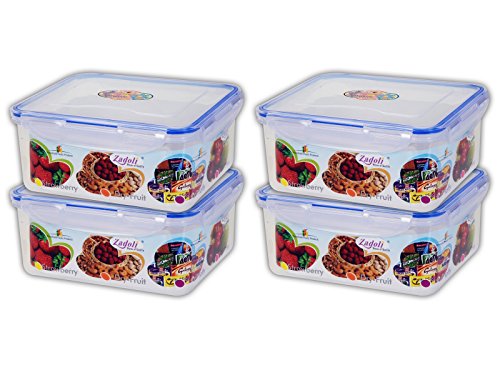 Product Cover Zadoli Milan 2000 Ml Air Tight Lock Food Container Set Of 4
