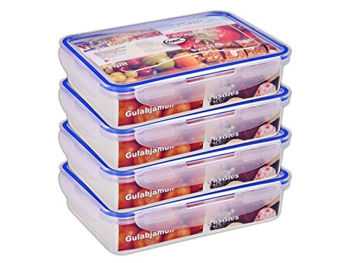 Product Cover Zadoli Milan 900 Ml Air Tight Lock Food Container Set Of 4