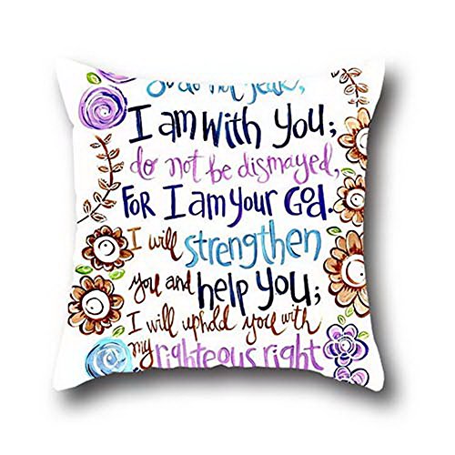 Product Cover Robert Beautifulcontrol Pillow Protector Case Christian Bible Verse Shell Decorative Cushion Cover Pillowcase Home Square Throw Accent 1616