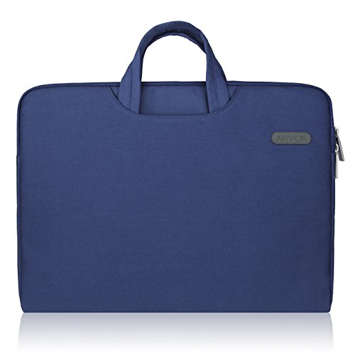 Product Cover ARVOK 13 13.3 14 Inch Water-Resistant Canvas Fabric Laptop Sleeve with Handle&Zipper Pocket/Notebook Computer Case/Ultrabook Briefcase Carrying Bag/Pouch Cover for Acer/Asus/Dell/Lenovo/HP,Denim Blue