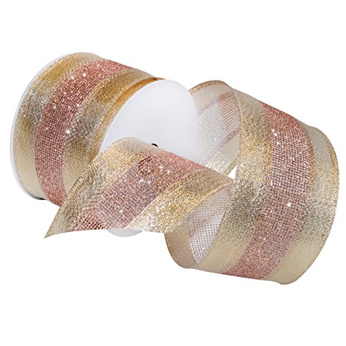 Product Cover Morex Ribbon Dimensions Ribbon, French Wired Polyester, 2 1/2 inches by 20 Yards, Blush, Item 7724.60/20-430, 2-1/2