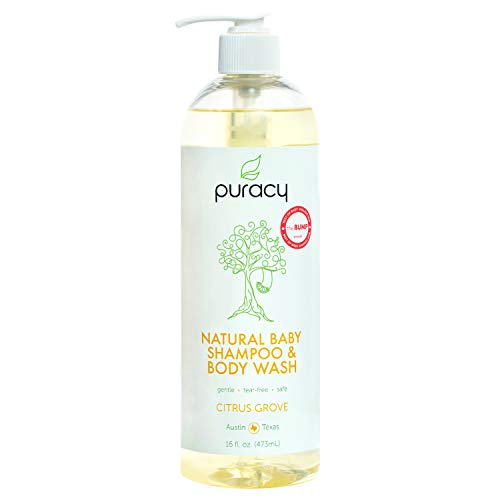 Product Cover Puracy Natural Baby Shampoo & Body Wash, Tear-Free Soap, Sulfate-Free, 16 Ounce