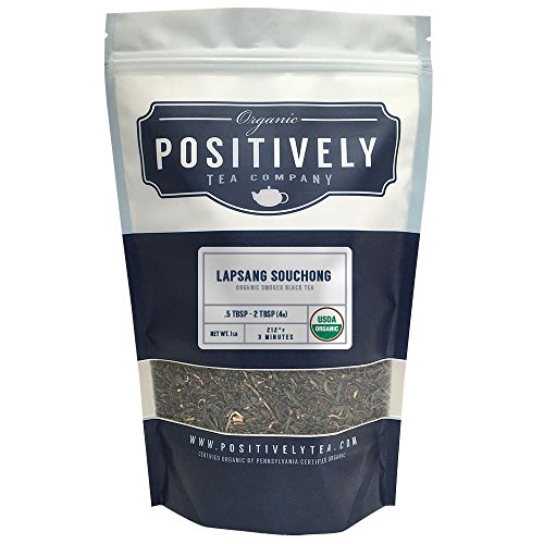 Product Cover Positively Tea Company, Organic Lapsang Souchong, Black Tea, Loose Leaf, USDA Organic, 1 Pound Bag
