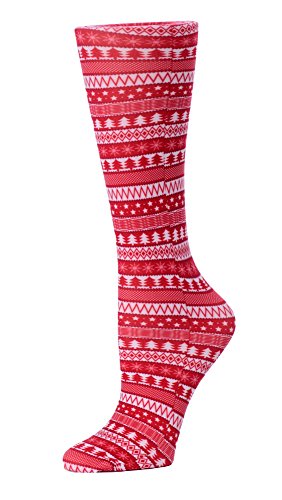 Product Cover Cutieful Women's Nylon 8-15 Mmhg Compression Sock Red Winter