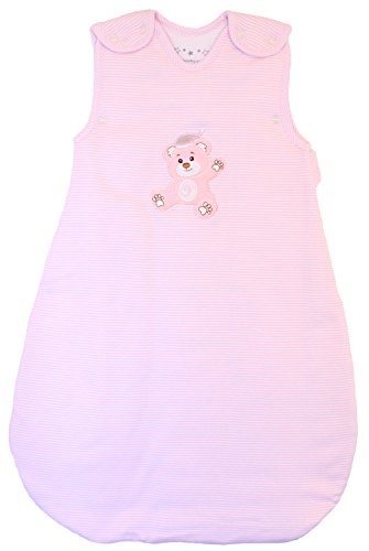 Product Cover BABYINABAG Baby Sleeping Bag - Wearable Blanket, 100% Cotton, Pink Stripes, Winter Model, 2.5 Tog (Medium (10-24 mos))
