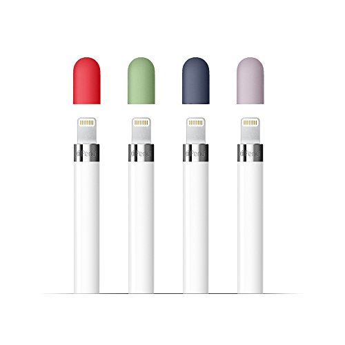 Product Cover FRTMA for Apple Pencil Cap - 4 Colors Combo, Midnight Blue, Lavender, Mint, Red