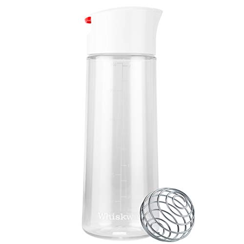 Product Cover Whiskware Dressing Shaker with BlenderBall Wire Whisk, Tritan - C01396, White