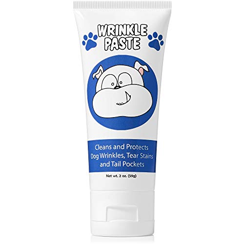 Product Cover Squishface Wrinkle Paste - Cleans Wrinkles, Tear Stains and Tail Pockets - 2 Oz, Anti-Itch, Great for Bulldogs, Pugs and Frenchies