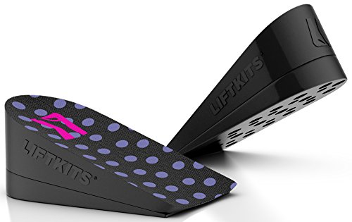 Product Cover LiftKits Women's 1.25 inch Shoe Lift Inserts,  Black/Pink,  Medium/6-12 M US,