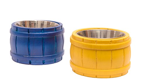 Product Cover Ek Do Dhai Barrel Wood Chutney Bowl with Insert Set, 2-Pieces, Multicolour
