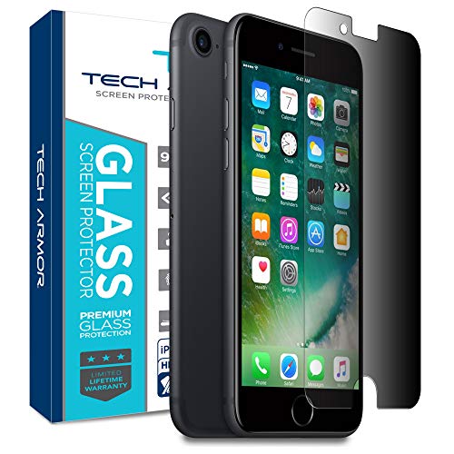 Product Cover Tech Armor Privacy Ballistic Glass Screen Protector for Apple iPhone 7 Plus/iPhone 8 Plus (5.5-inch) [1-Pack]