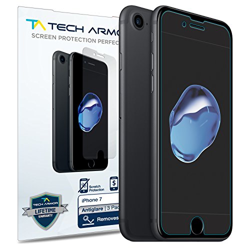 Product Cover Tech Armor Anti-Glare/Fingerprint Film Screen Protector for Apple iPhone 7 / iPhone 8 (4.7-inch) [3-Pack]