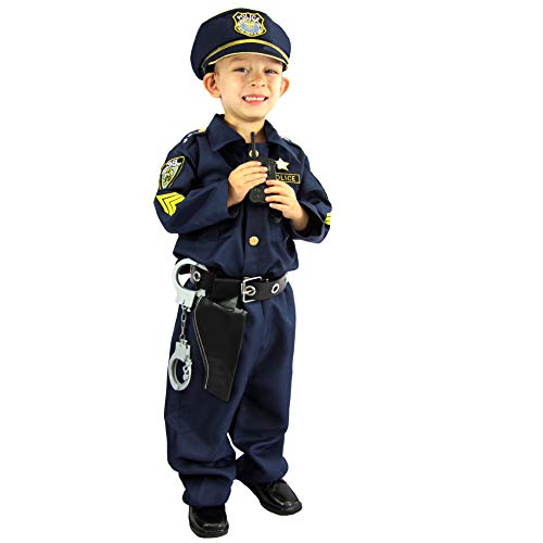 Product Cover Joyin Toy Spooktacular Creations Deluxe Police Officer, Navy Blue, Size Toddler