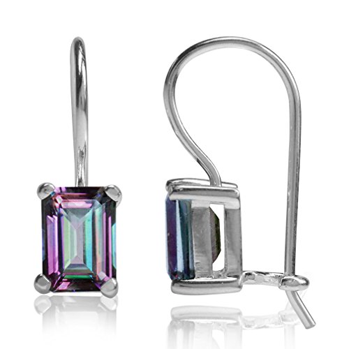 Product Cover 2.52ct. Mystic Fire Topaz 925 Sterling Silver Hook Closure Earrings
