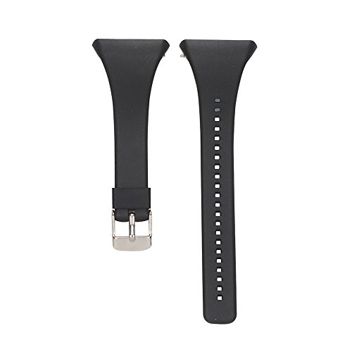 Product Cover EXMRAT for Polar FT4/FT7, Replacement Wristbands Silicone Watch Band Strap for Polar FT4/FT7 Heart Rate Monitor (Black)