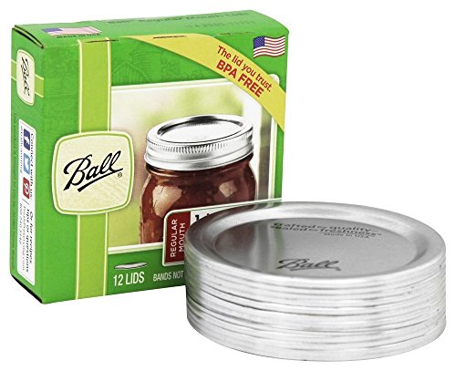 Product Cover Ball Regular Mouth Canning Mason Jar Lids 12-Pieces per Pack (1-Pack)