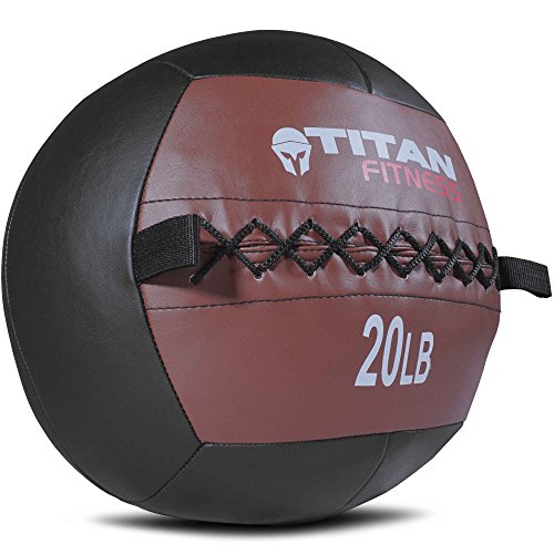 Product Cover Titan 20 lb Wall Medicine Ball Core Workout Cardio Muscle Exercises Strength WOD