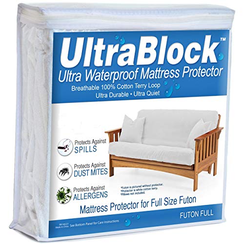 Product Cover UltraBlock Futon Full Waterproof Mattress Protector - Premium Soft Cotton Terry Cover