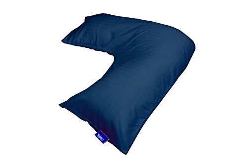 Product Cover Contour Products L Pillow Case, Navy, Made Specifically for The L-Shaped Body Pillow