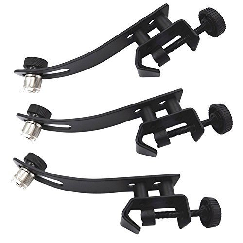 Product Cover Boseen Drum Microphone Shockproof Clip Rim Mount Holder Metal Universal Tom Mic Set Clamp Adjustable(Pack of 3)