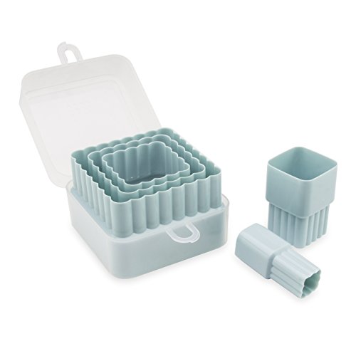 Product Cover Sweet Creations 05083 5 Piece Nested Square Cutters, Blue