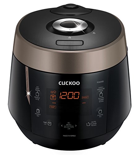 Product Cover Cuckoo CRP-P0609S 6 cup Electric Heating Pressure Rice Cooker & Warmer, 10.10 x 11.60 x 14.20, Black