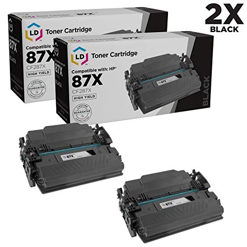 Product Cover LD Compatible Toner Cartridge Replacement for HP 87X CF287X High Yield (Black, 2-Pack)