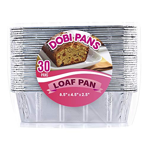 Product Cover DOBI [30 Pack - 2 LB.] Loaf Pans - Disposable Aluminum Foil Bread Pans, Standard Size - 8.5
