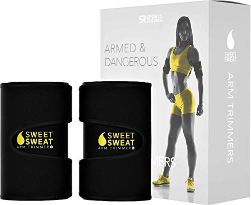Product Cover Sweet Sweat Arm Trimmers for Men and Women. Includes free sample of Sweet Sweat 'Workout Enhancer'! Size: Medium