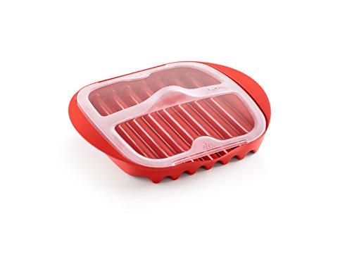 Product Cover Lekue Microwave Bacon Maker/Cooker with Lid, 11.02