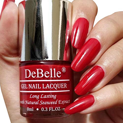 Product Cover DeBelle Gel Nail Lacquer Moulin Rouge - 8 ml (Maroon Nail Polish)