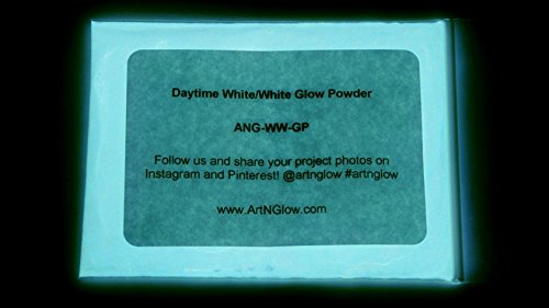 Product Cover Glow in The Dark Pigment Powder - 12g - Neutral and Fluorescent Colors (Neutral White)