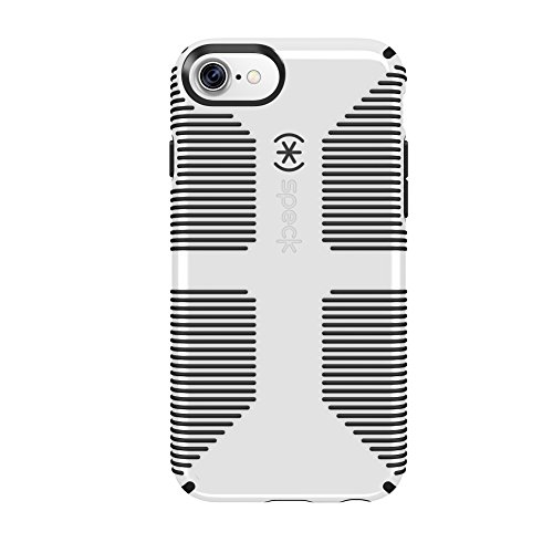 Product Cover Speck Products CandyShell Grip iPhone 8 Case, Also fits iPhone 7/6S/6 - White/Black