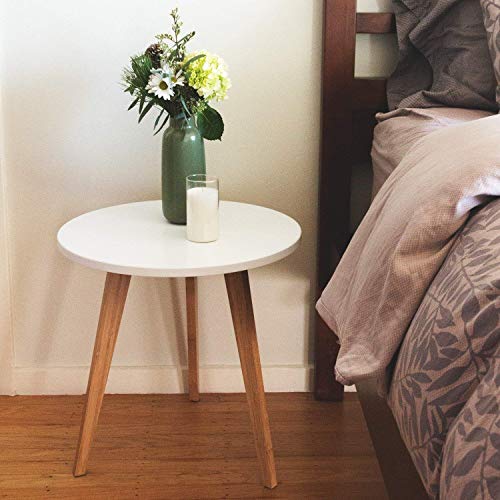 Product Cover STNDRD. Bamboo End Table: Mid-Century Modern. Bedside Nightstand or Living Room Side Table (1-Pack)