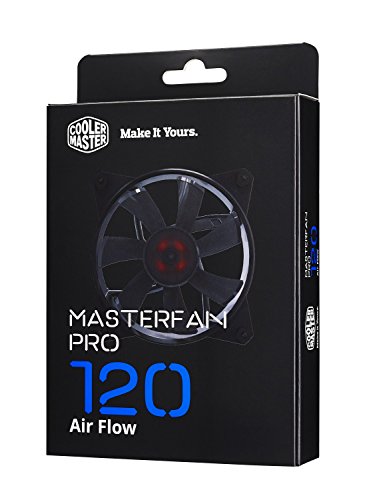 Product Cover Cooler Master MasterFan Pro 120 Air Flow- 120mm High Air Flow Black Case Fan,  Computer Cases CPU Coolers and Radiators