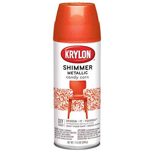 Product Cover Krylon K03935000 Shimmer Metallic Aerosol Paint, 11.5 Ounces, Candy Corn, 6 1