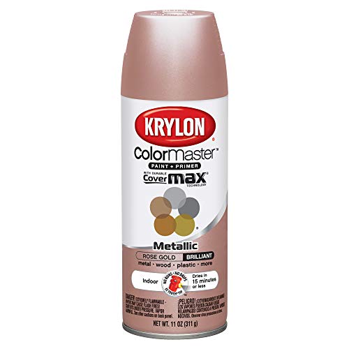 Product Cover Krylon 43264846 11oz Colormaster Indoor Aerosol Paint 11oz GOLD11oz-ROSE, 12oz, Rose Gold