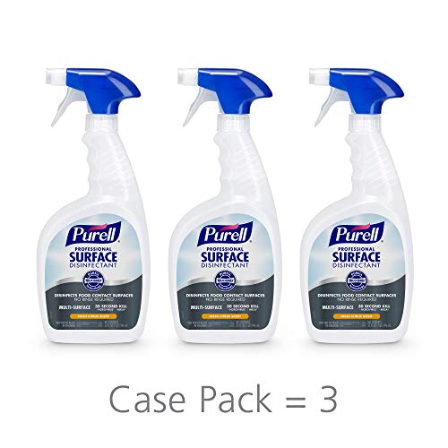 Product Cover PURELL Professional Surface Disinfectant Spray, Fresh Citrus Scent, 32 fl oz Capped Bottle with Trigger Sprayer (Pack of 3) - 3342-03