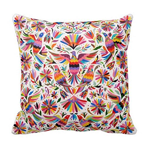 Product Cover UWeb2R Mexican Design Colorful Pigeons Pheasant Rf967b8c86b6940eb9a0c97af961edffe I52ni 8byvr Pillow Case