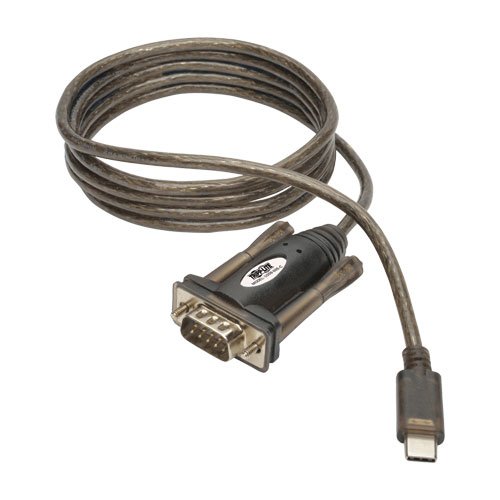 Product Cover Tripp Lite USB-C to DB9 Serial Adapter Cable, 5' USB 2.0 Type C to RS-232 (M/M), 5ft (U209-005-C)