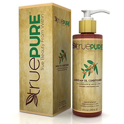 Product Cover TruePure Argan Oil Conditioner With ArganPure Complex - Natural, Unscented, Plant Based Hair Loss Prevention Formula Without Sulfates or Parabens For Healthy Hair Growth - 8oz