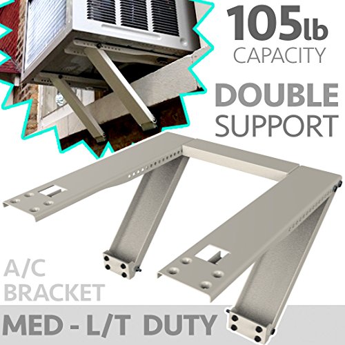 Product Cover ALPINE HARDWARE Universal Window AC Support - Air Conditioner Bracket - Support Air Conditioner Up to 105 lbs. - for 5000 BTU AC to 12000 BTU AC Units