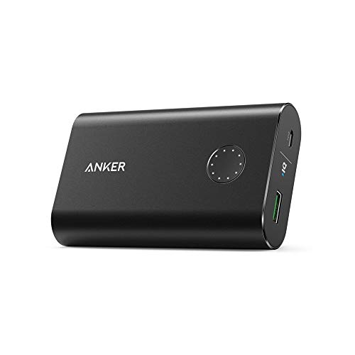 Product Cover Anker PowerCore+ 10050 Premium Aluminum Portable Charger with Qualcomm Quick Charge 3.0, 10050mAh Power Bank with PowerIQ Technology for iPhone, iPad, Samsung Galaxy, Android Phones and More