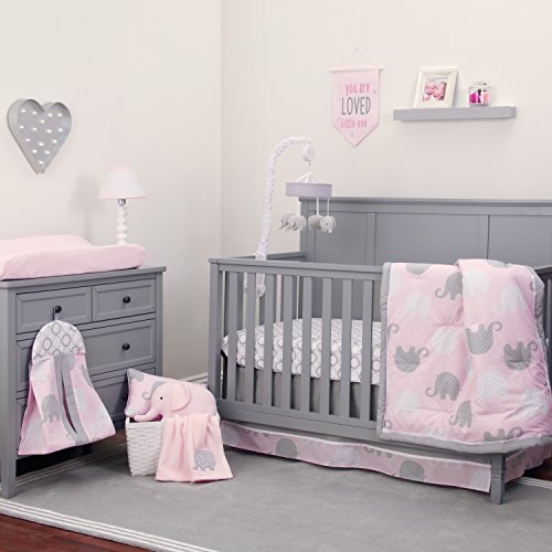 Product Cover NoJo Dreamer - Pink/Grey Elephant 8 Piece Comforter Set