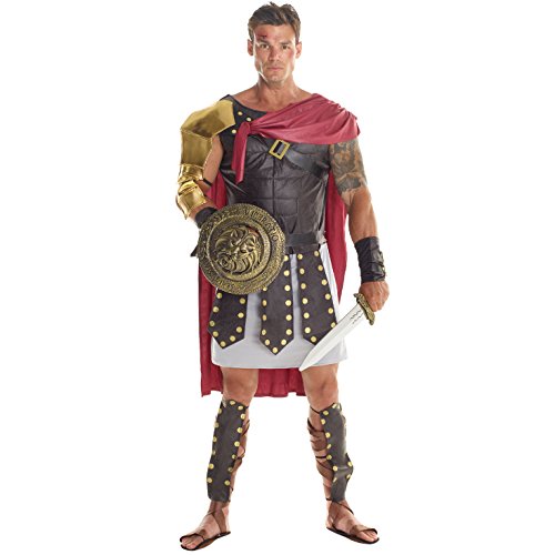 Product Cover Mens Roman Gladiator Costume Empire Centurion Uniform Spartan Soldier Outfit - Large