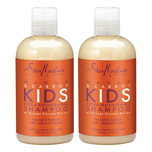 Product Cover SheaMoisture Mango & Carrot KIDS, Extra-Nourishing Shampoo, Orange Blossom Extract, Dry, Delicate Hair, 8 fl oz, Pack of 2